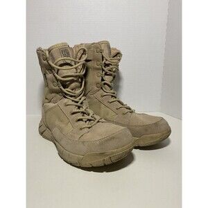FREE SOLDIER Tactical Combat Boots Tan Men’s 9.5 Tan Suede Hiking Military Work